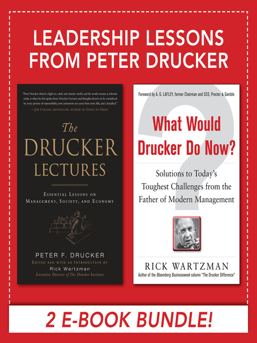 Title details for Leadership Lessons from Peter Drucker by Peter F. Drucker - Available